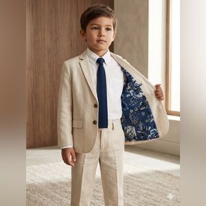PRISTINE H&M Boys 2pc Linen-Look Suit - Size 5-6YRS
- Indigo Floral Lining